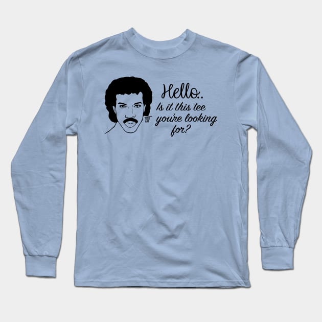 HELLO Long Sleeve T-Shirt by toddgoldmanart